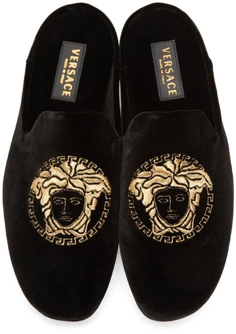 versace black velvet medusa slippers|Nordstrom Rack Pacific Commons Shopping Center.